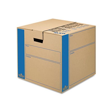BANKERS BOX SmoothMove Moving Storage Box- Extra Strength- Medium- 18w x 18d x 16h- Kraft BA30542